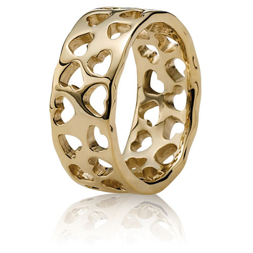 Stoop udføre Logisk Retired Pandora 14K Gold Tunnel of Love Ring :: Ring Stories 150137 ::  Authorized Online Retailer
