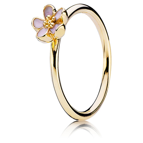 14K Gold Cherry Blossom Ring