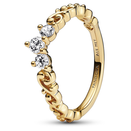 Gold Regal Swirl Tiara Ring