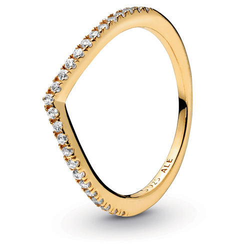 Pandora Shine ™ Sparkling Wishbone Ring