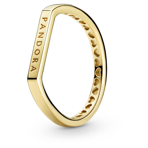 Pandora Shine Logo Bar Ring
