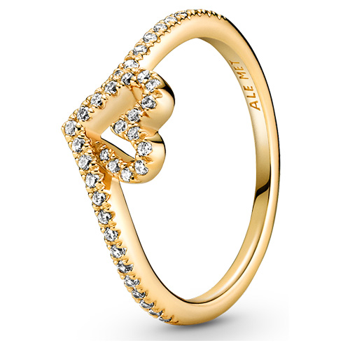 Gold Timeless Wish Sparkling Heart Ring