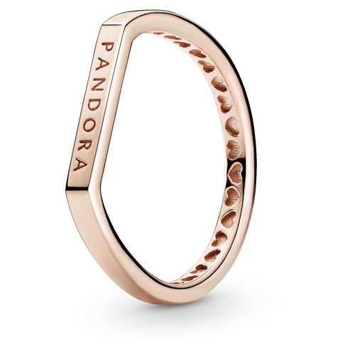 Pandora Rose Logo Bar Ring