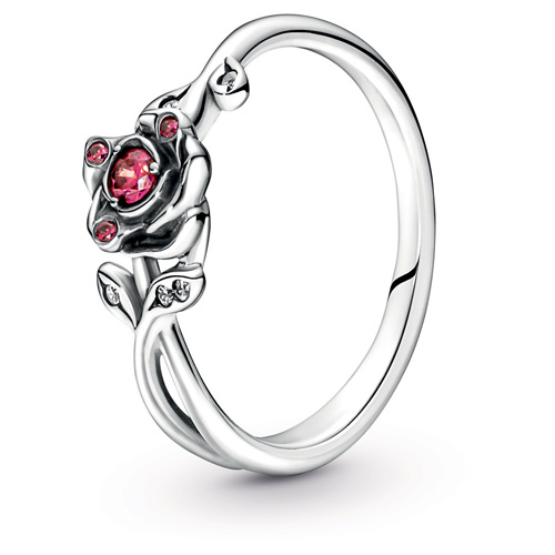 Disney Beauty and the Beast Rose Ring from Pandora Jewelry.  Item: 190017C01