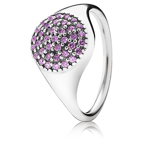 Her Majesty Ring with Pink Zirconia