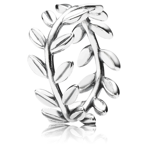 Pandora 190952CZ Women's Ring Palm Leaf in 925 Sterling Silver with  Zirconia White 54 Ø17,3mm : Amazon.de: Fashion