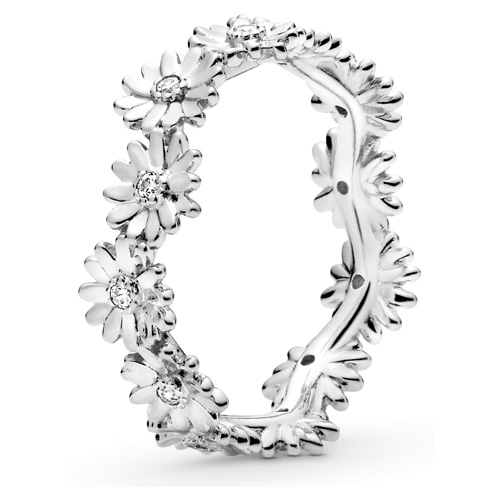 Sparkling Daisy Flower Crown Ring