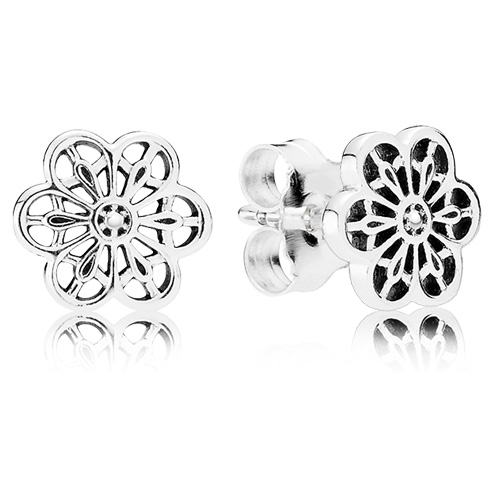 Retired Pandora Floral Daisy Stud Earrings :: Earring Stories 290692 ...