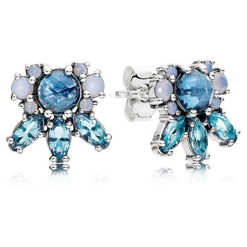 Retired Pandora Patterns of Frost Stud Earrings :: Earring