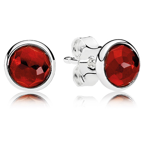 Retired Pandora July Droplets Stud Earrings Earring Stories 290738SRU Authorized Online Retailer