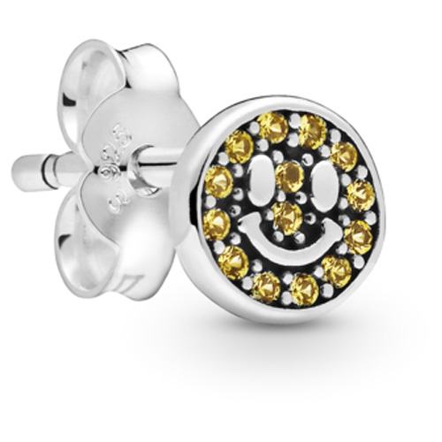 Pandora smiley on sale face earrings