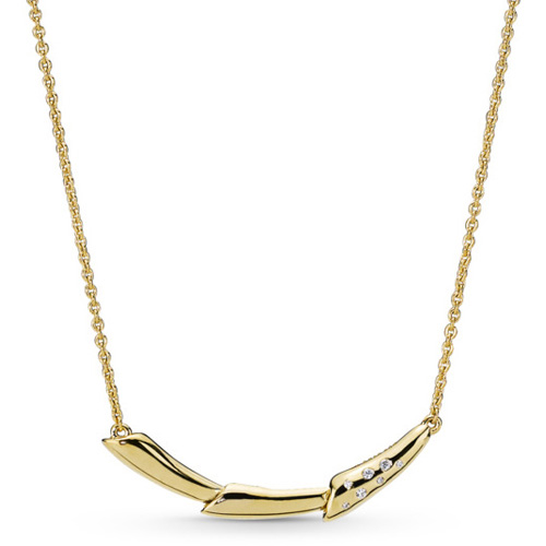 Retired Pandora Shine Flower Stem Necklace Necklace