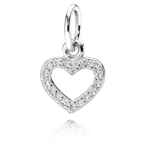 Gør det tungt Banzai Lee Retired Pandora Be My Valentine Heart Pendant :: Gems with Sterling Silver  390325CZ :: Authorized Online Retailer
