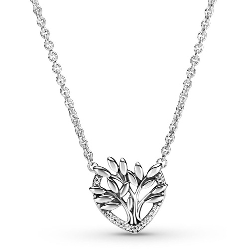 FAMILY TREE NECKLACE Genuine PANDORA Silver HERITAGE Pendant~Chain 390384CZ  NEW | eBay