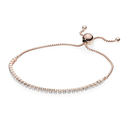 Retired Pandora Rose ™ Sparkling Strand Bracelet :: Bracelet Stories ...