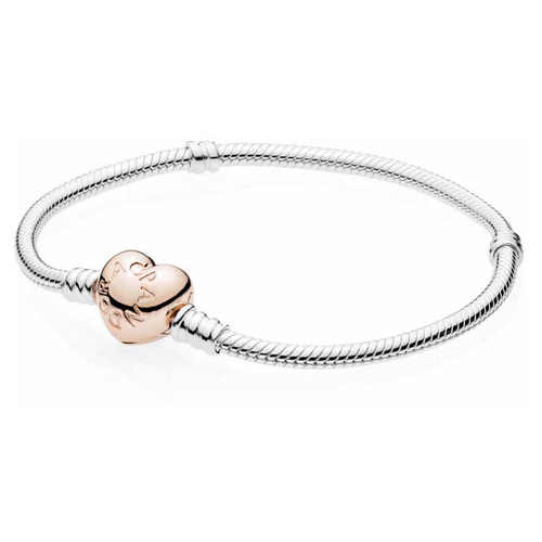 Pandora Sterling Silver Heart Clasp Bracelet