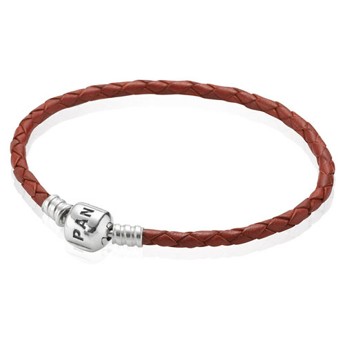 Single Red Leather Bracelet