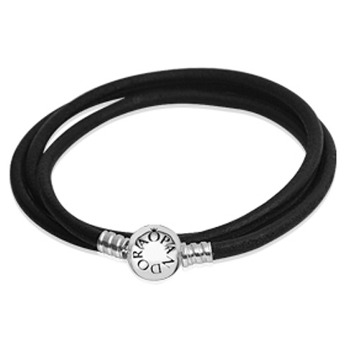 Pandora triple leather bracelet outlet