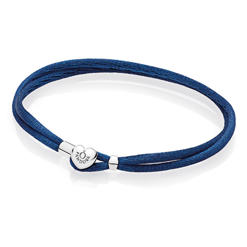 Dark Blue Fabric Cord Bracelet