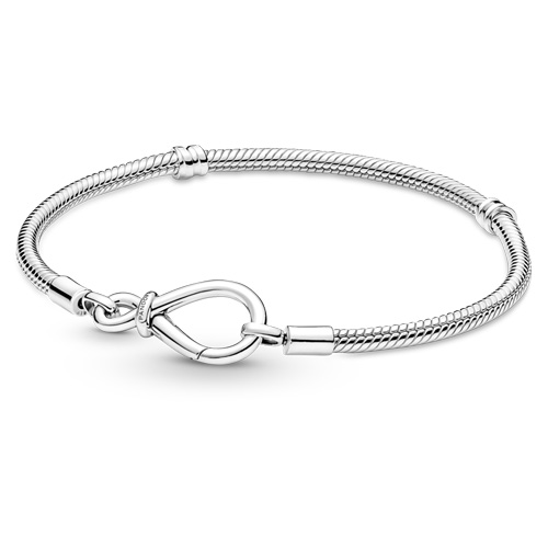 Infinity Knot Snake Chain Bracelet from Pandora Jewelry.  Item: 590792C00