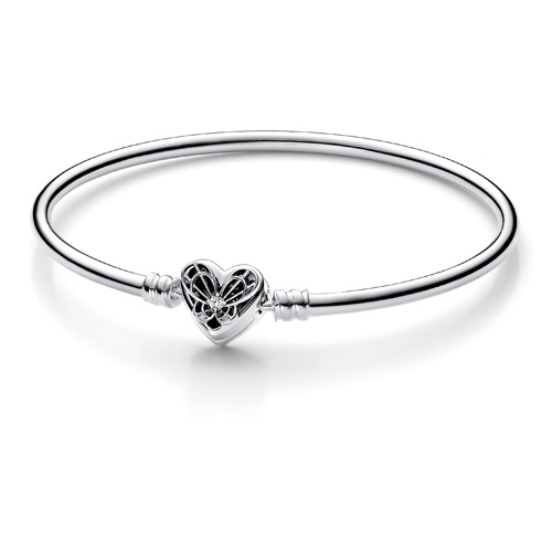 Heart and Butterfly Bangle
