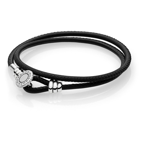 leather bracelet black