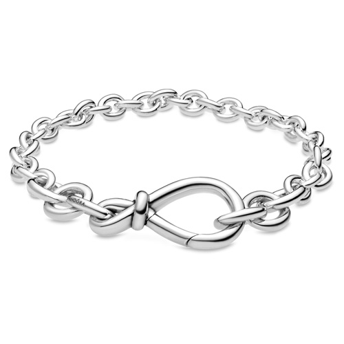 Pandora Moments Studded Chain Bracelet, Sterling silver