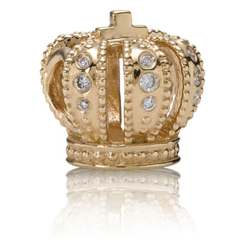 14 Karat Yellow Gold Royal Crown Charm