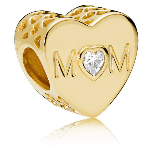 Retired Pandora Shine Mother Heart Charm :: Pandora Shine TM
