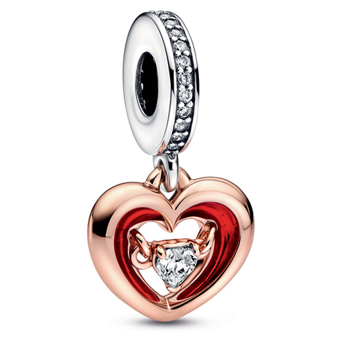 Pandora Rose Radiant Heart Dangle :: Pandora Rose TM 782450C01 ...