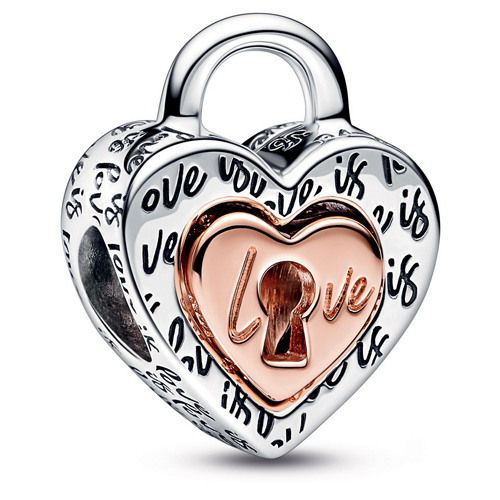 Large Engravable Heart Lock 14K Gold Charm, Engravable Charms