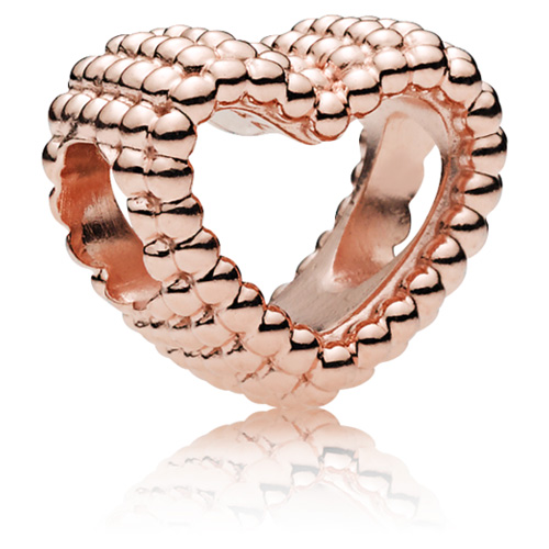 Pandora Rose ™ Beaded Heart Charm from Pandora Jewelry.  Item: 787516
