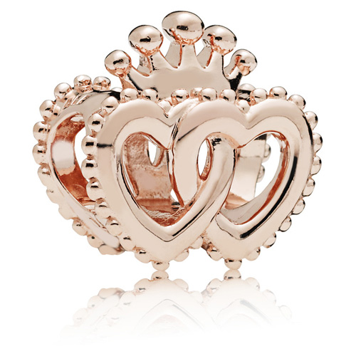 Pandora Rose United Regal Hearts Charm