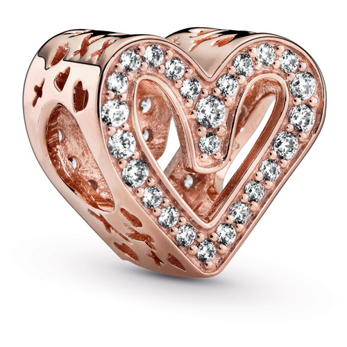 Pandora Rose ™ Sparkling Freehand Heart Charm
