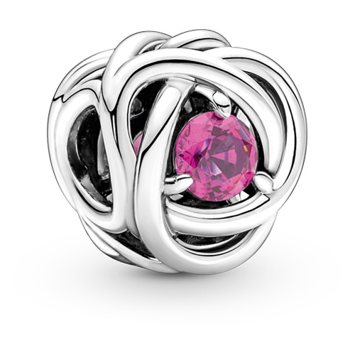 Cafe sponsoreret fordelagtige Pandora October Pink Eternity Circle Charm :: Birthstone Charms 790065C05  :: Authorized Online Retailer