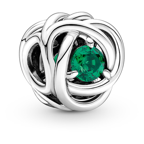 Vellykket Kan ignoreres Wade Pandora May Green Eternity Circle Charm :: Birthstone Charms 790065C08 ::  Authorized Online Retailer