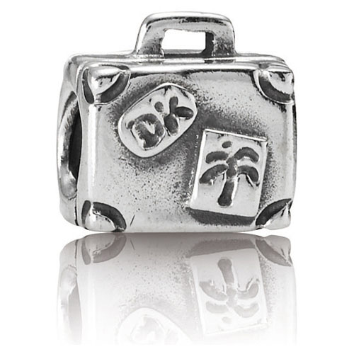 let Terminologi vedhæng Retired Pandora Suitcase Charm :: Sterling Silver Charms 790362 ::  Authorized Online Retailer