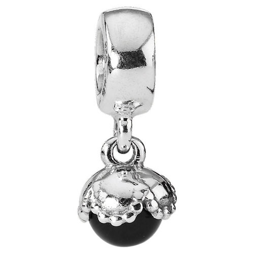 豪華で新しい Onyx Dangle Pandora Retired Drop Sterling with Gems :: Charm テープ・マスキングテープ