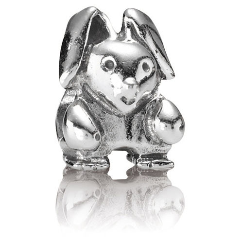 Silver Easter Bunny Charms,easter Charms, 1 Charm, Made in the