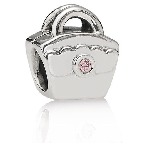 Authentic Pandora Handbag Charm - Silver Blue CZ... - Depop