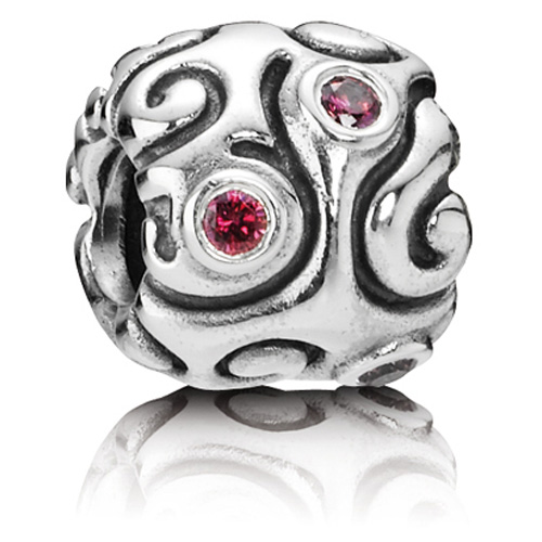 Retired Pandora Day Dream Charm with Red CZ :: Gems with Retired Pandora Day Dream Charm with Red CZ :: Gems with