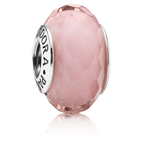 Pandora Faceted Pink Murano Glass Charm 781650