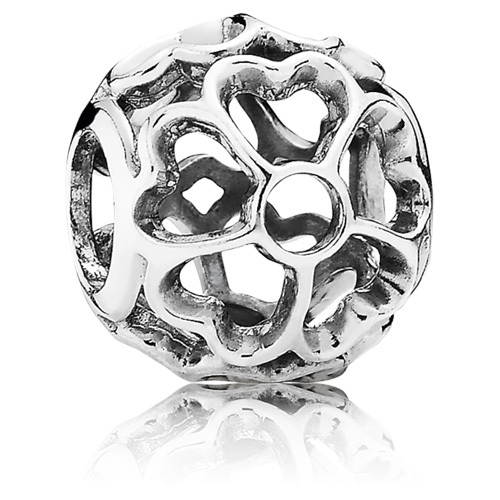 Retired Pandora Sterling Silver Primrose Charm :: Sterling