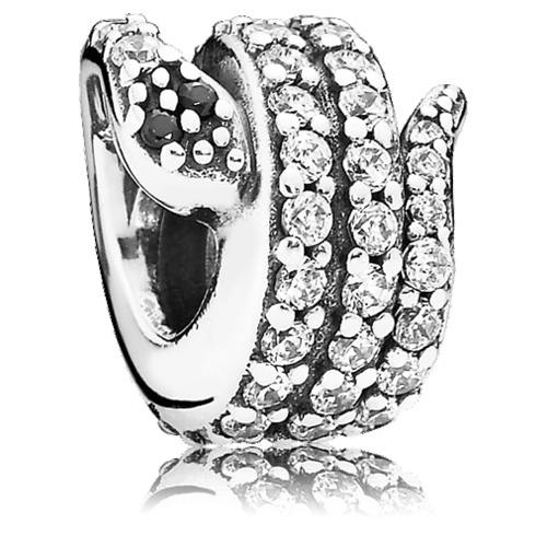 Retired Pandora Sparkling Snake with Zirconia :: Gems with