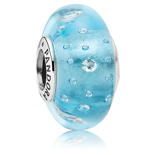 Blue murano shop glass pandora charm