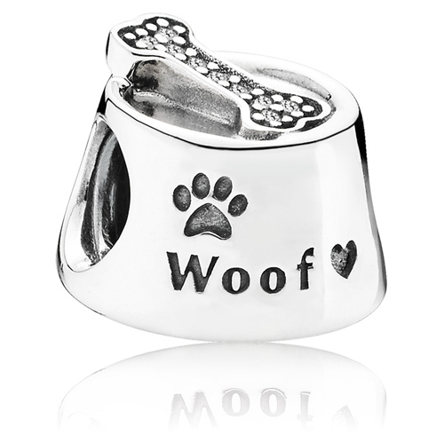 Woof Dog Bowl Charm
