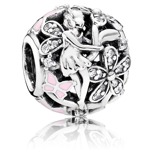 Retired Pandora Dazzling Daisy Fairy Charm :: Gems with Sterling Silver  791841EN68 :: Authorized Online Retailer