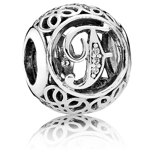 Hylde faktor bedstemor Retired Pandora Vintage Letter F Charm with Clear Zirconia :: Alphabet  Charms 791850CZ :: Authorized Online Retailer