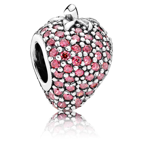 Pave Strawberry Charm