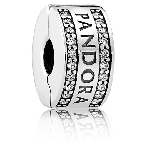 Retired Pandora Logo Silicone Clip :: Clips 792056CZ